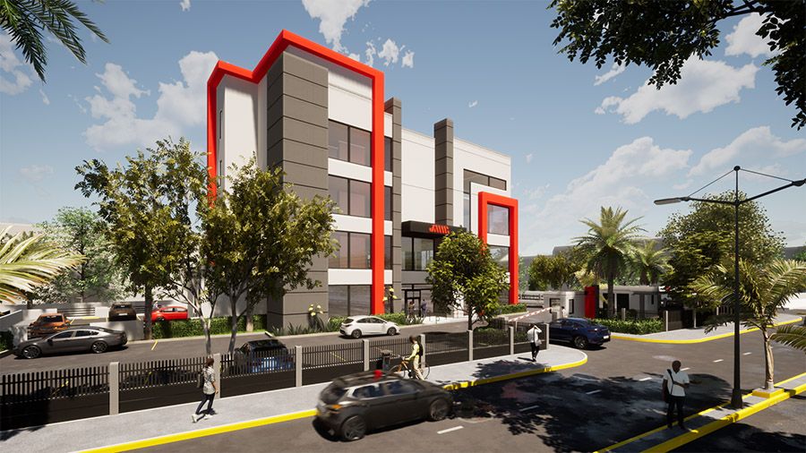 JMMB Office Development, Liguanea — concept drawing (architectural rendering)