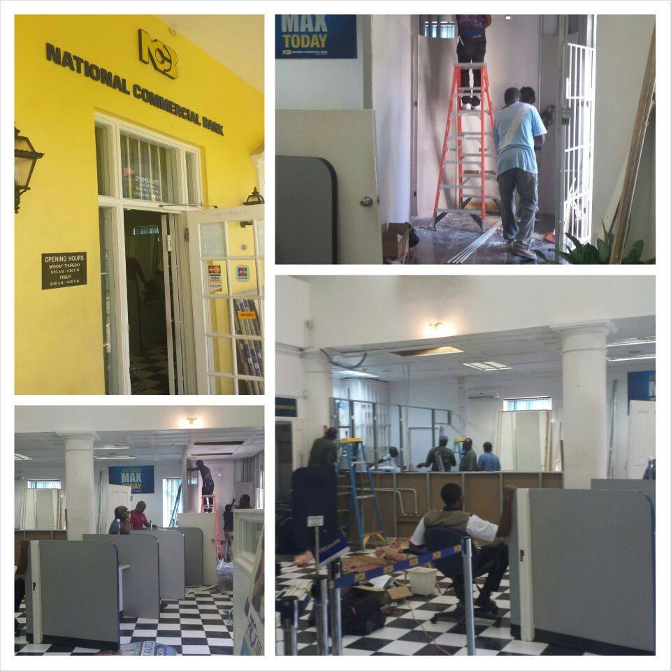 NCB Falmouth branch renovation works, 2014