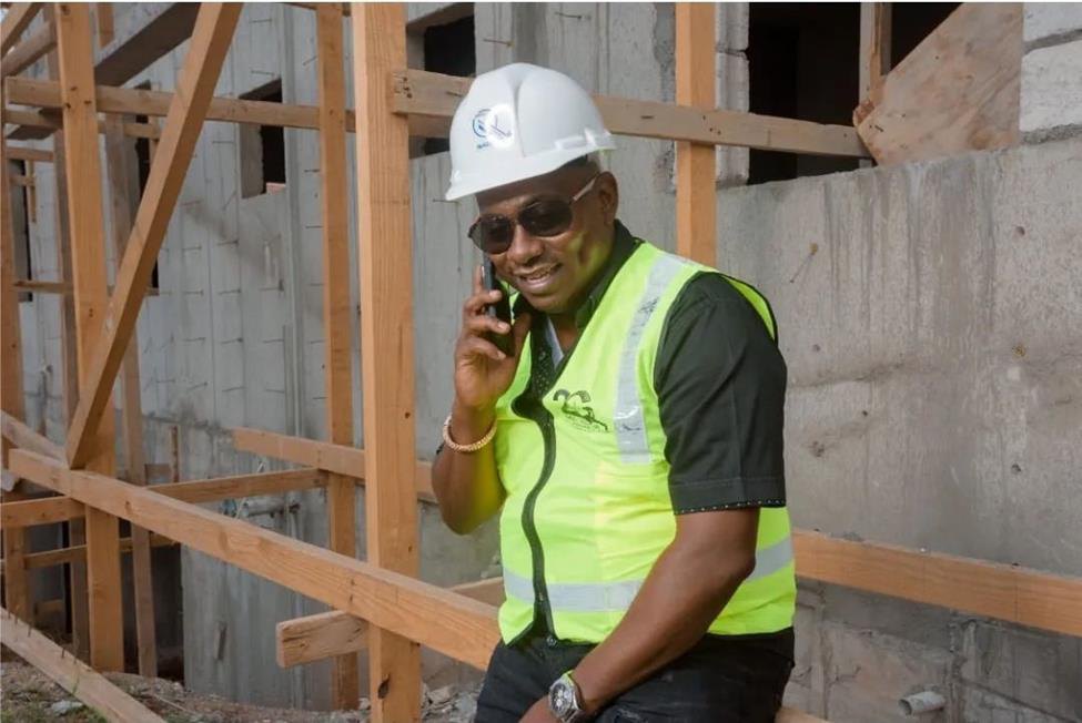 Rohan Grant on site